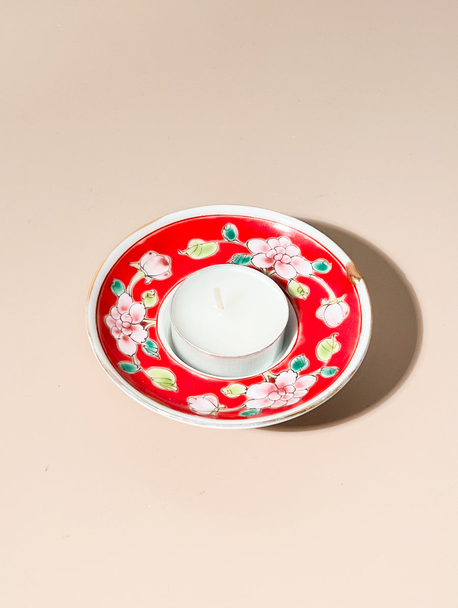 Kintsugi Tealight Candle Holder in Ruby