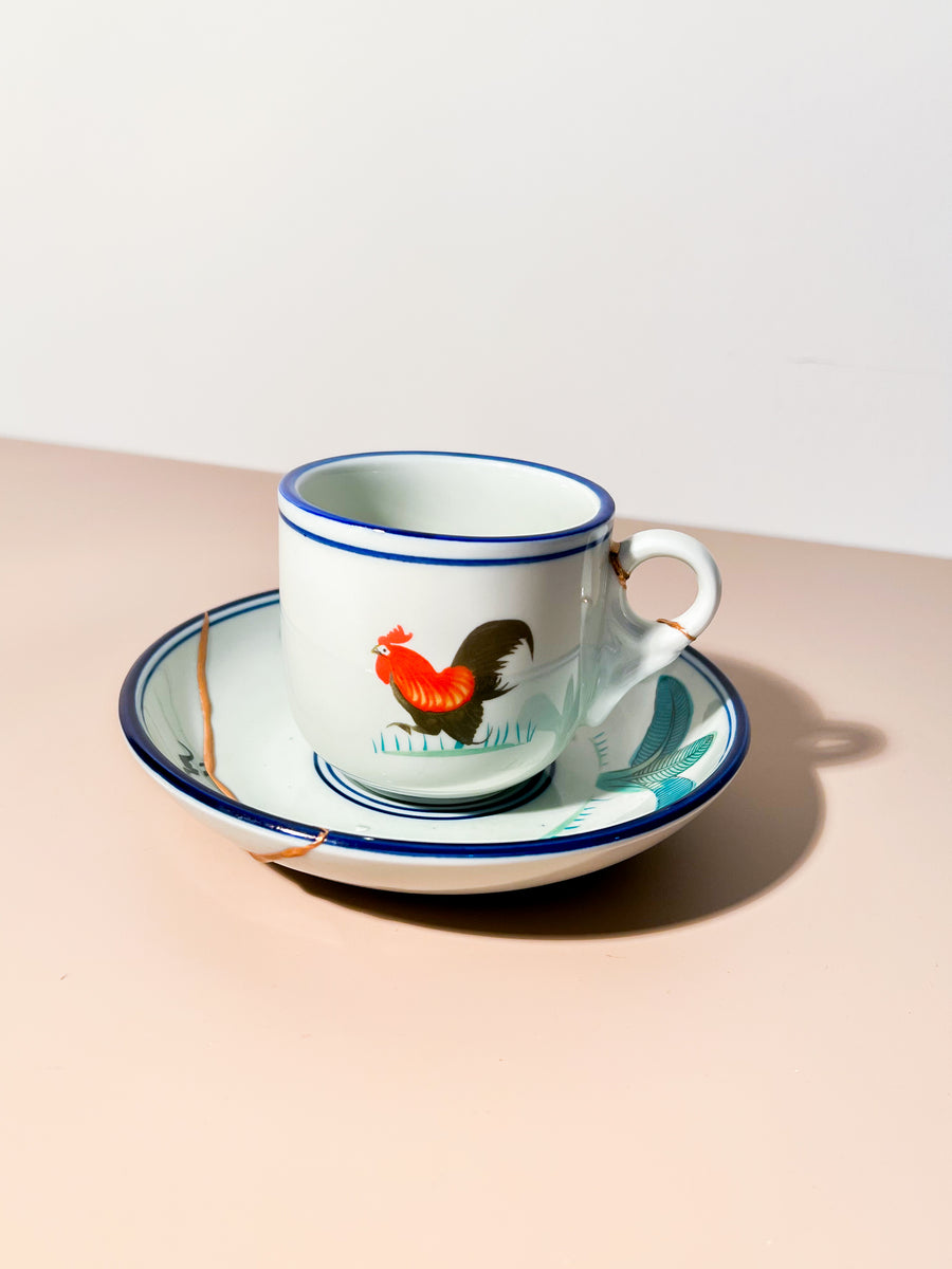 Kintsugi Rooster Cup Set