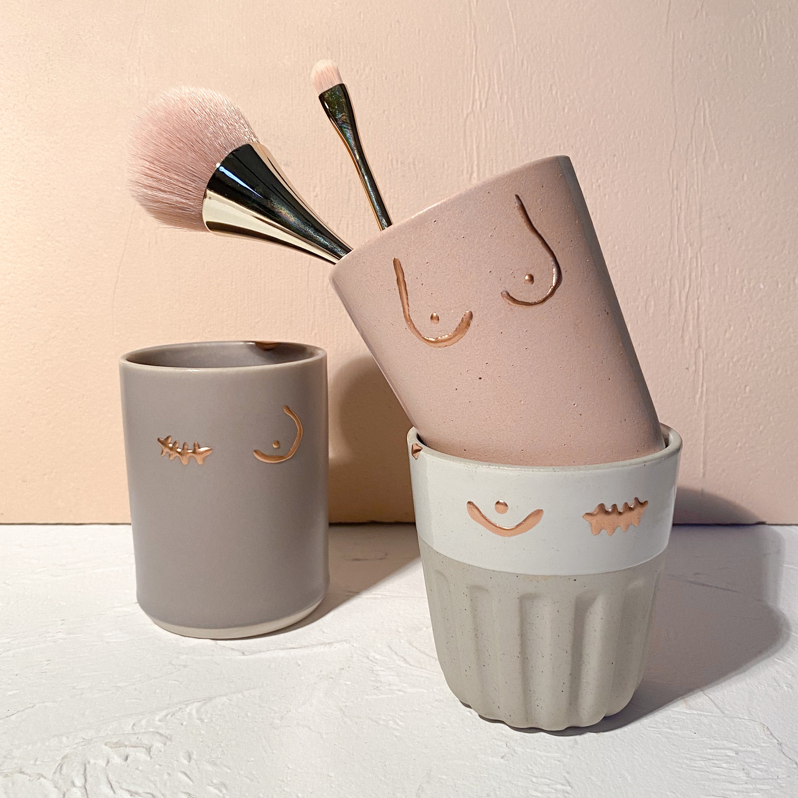 Modern Kintsugi B*obie Cups –– Breast Cancer Awareness 2021